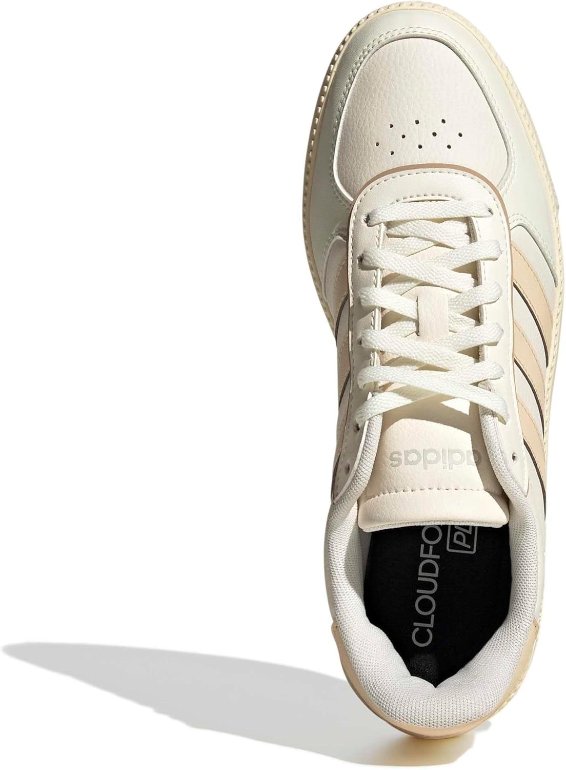image:imageadidas Womens Breaknet Sleek SneakersOff WhiteSand StrataWarm Vanilla