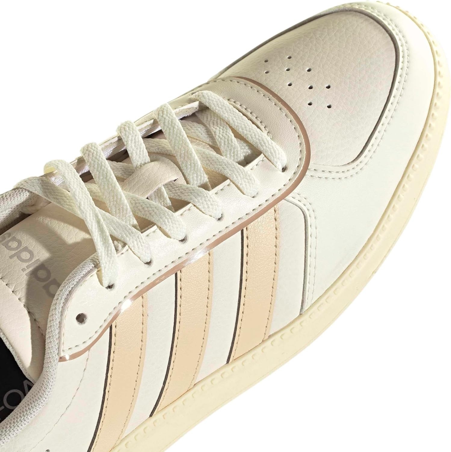 image:imageadidas Womens Breaknet Sleek SneakersOff WhiteSand StrataWarm Vanilla