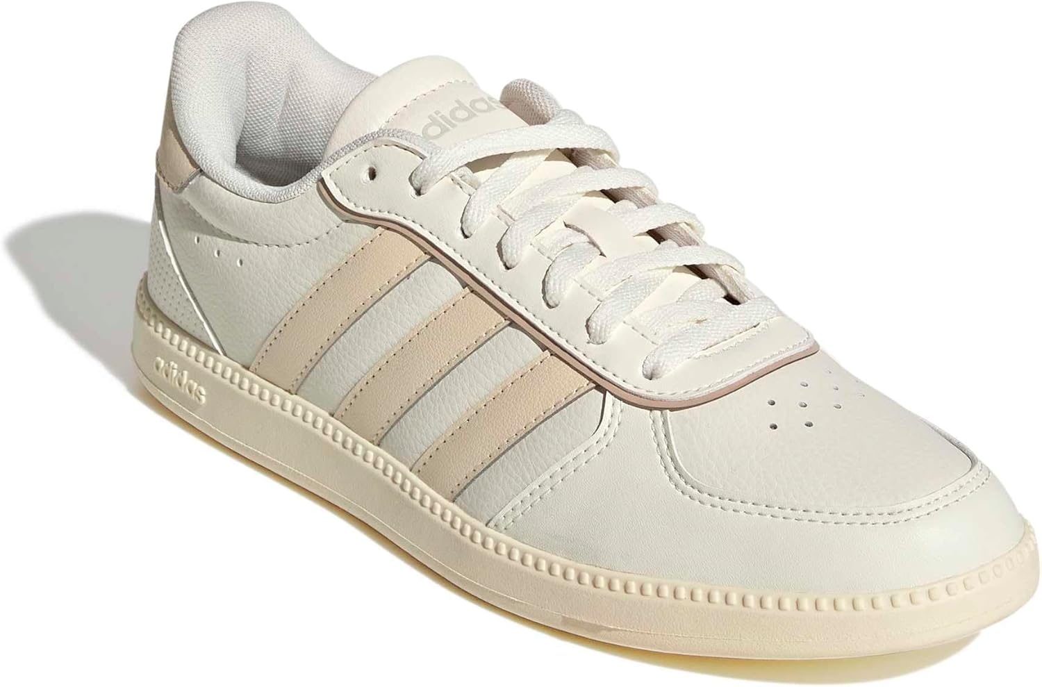 image:imageadidas Womens Breaknet Sleek SneakersOff WhiteSand StrataWarm Vanilla