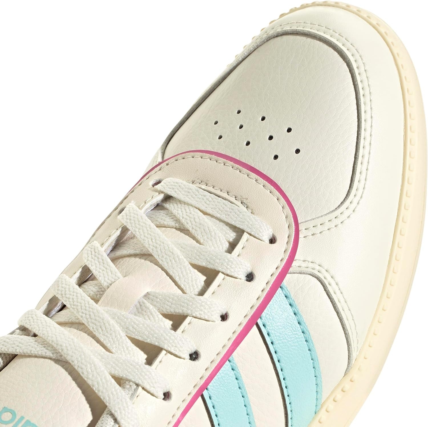 image:imageadidas Womens Breaknet Sleek SneakersOff WhiteSemi Flash AquaWarm Vanilla