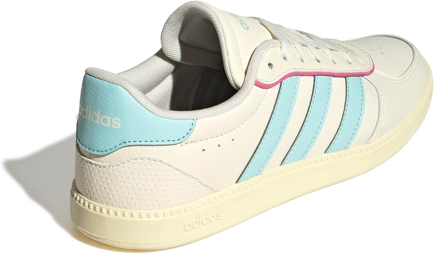 image:imageadidas Womens Breaknet Sleek SneakersOff WhiteSemi Flash AquaWarm Vanilla