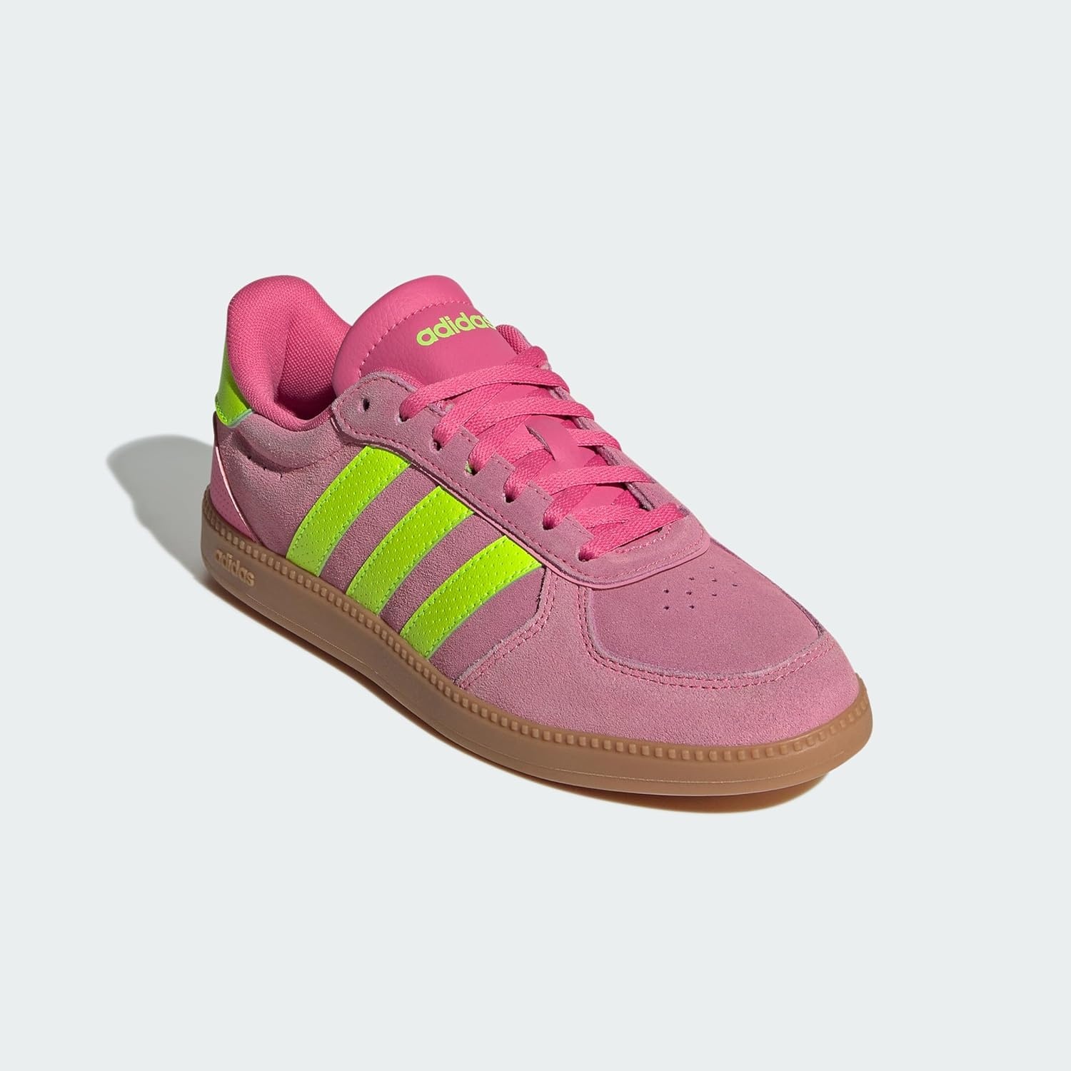 image:imageadidas Womens Breaknet Sleek SneakersPulse Magenta Lucid Lemon Bliss Pink