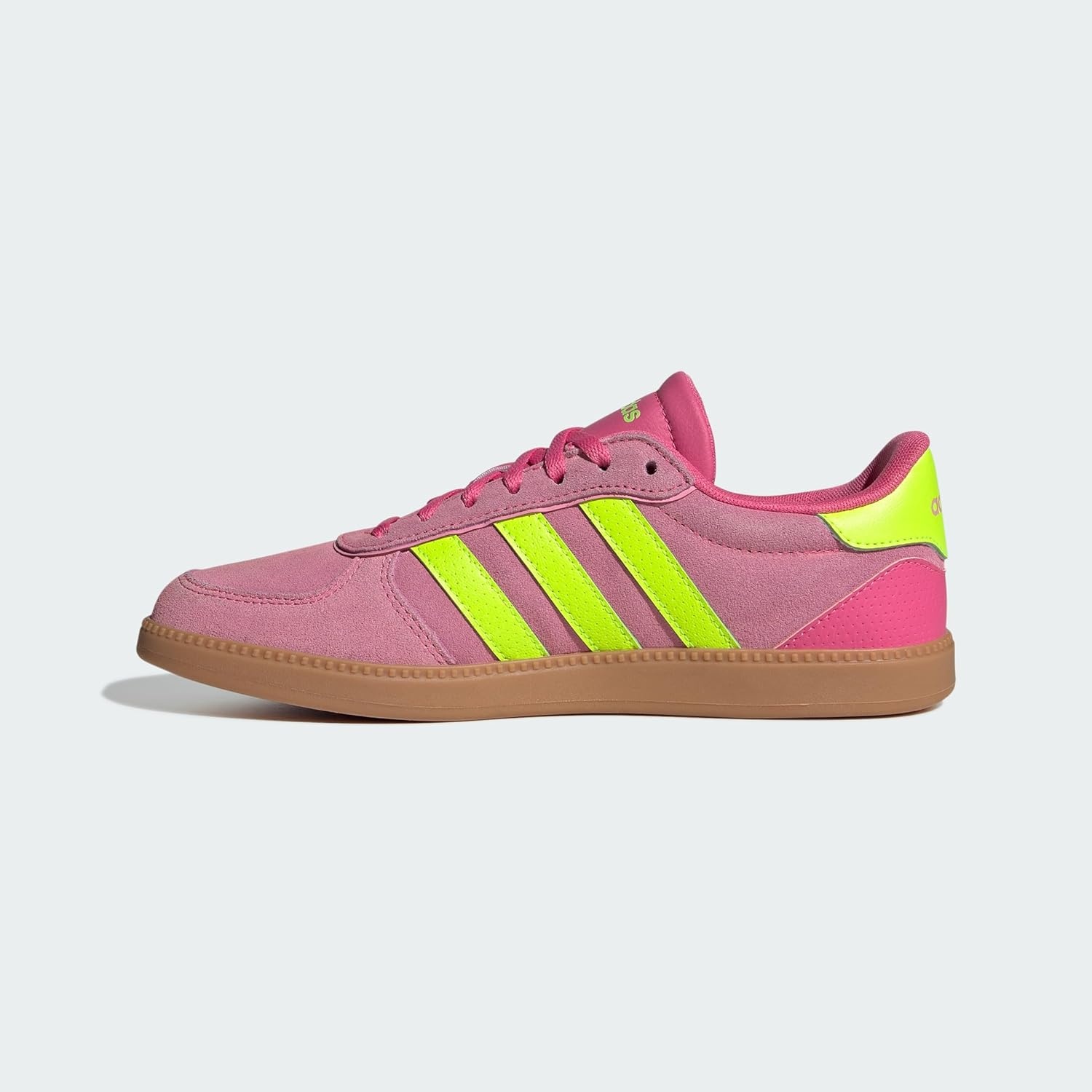 image:imageadidas Womens Breaknet Sleek SneakersPulse Magenta Lucid Lemon Bliss Pink