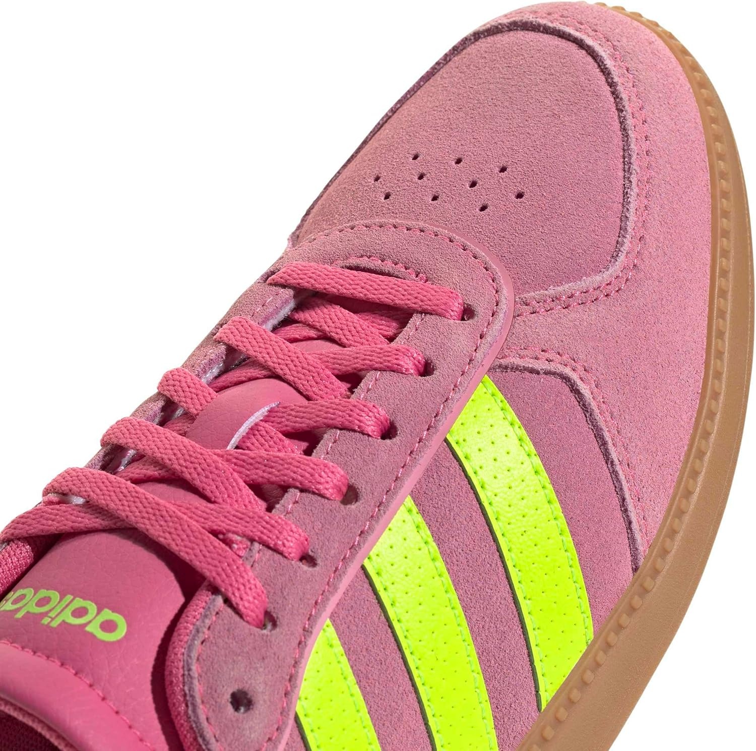 image:imageadidas Womens Breaknet Sleek SneakersPulse MagentaLucid LemonBliss Pink