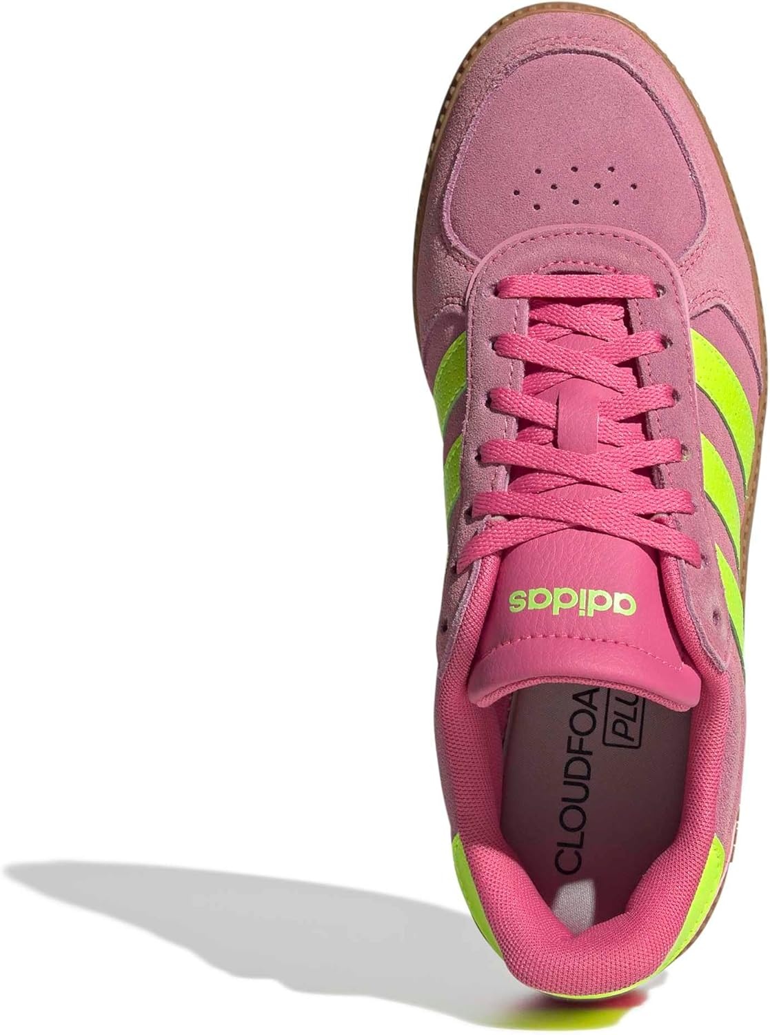 image:imageadidas Womens Breaknet Sleek SneakersPulse MagentaLucid LemonBliss Pink