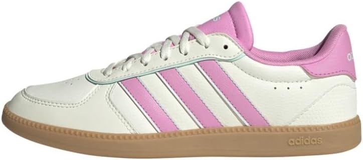 image:imageadidas Womens Breaknet Sleek SneakersWhiteBliss PinkHalo Mint