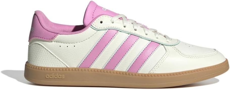 image:imageadidas Womens Breaknet Sleek SneakersWhiteBliss PinkHalo Mint