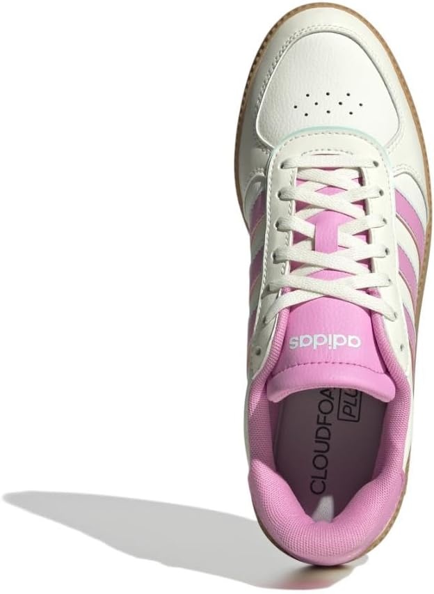 image:imageadidas Womens Breaknet Sleek SneakersWhiteBliss PinkHalo Mint