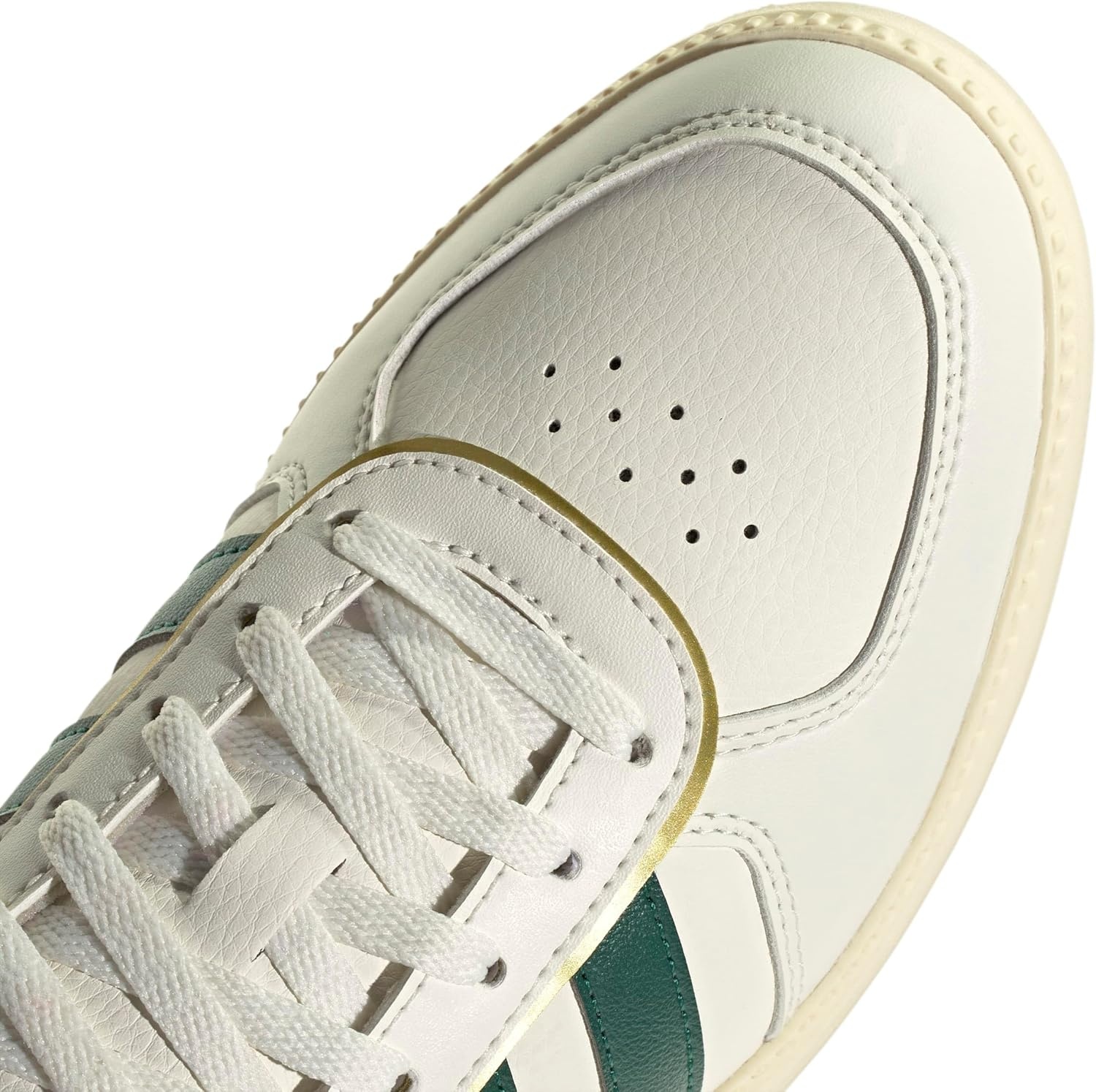 image:imageadidas Womens Breaknet Sleek SneakersWhiteCollegiate GreenLinen Green