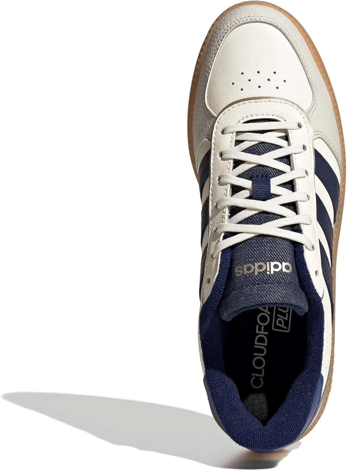 image:imageadidas Womens Breaknet Sleek SneakersWhiteDark BlueTeam Royal Blue