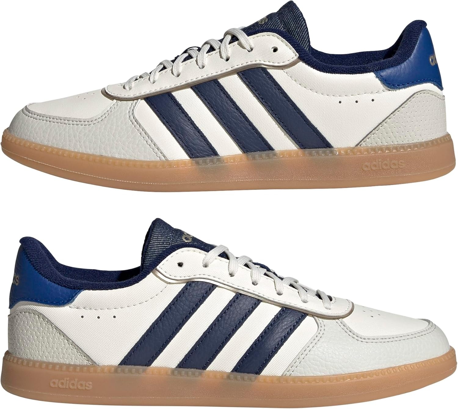 image:imageadidas Womens Breaknet Sleek SneakersWhiteDark BlueTeam Royal Blue