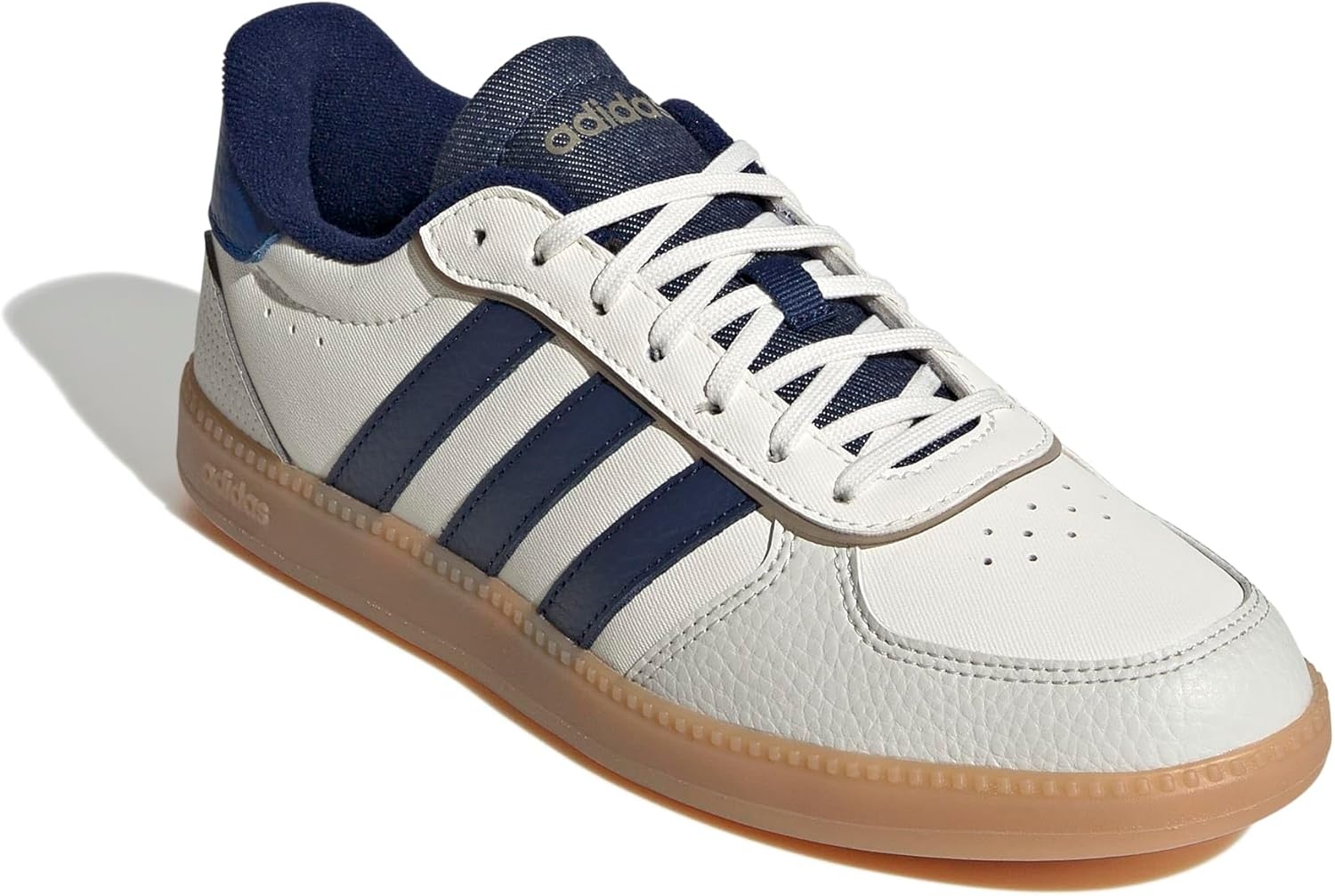 image:imageadidas Womens Breaknet Sleek SneakersWhiteDark BlueTeam Royal Blue