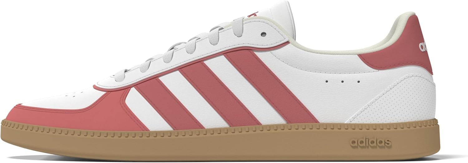 image:imageadidas Womens Breaknet Sleek SneakersWhitePreloved ScarletOff White