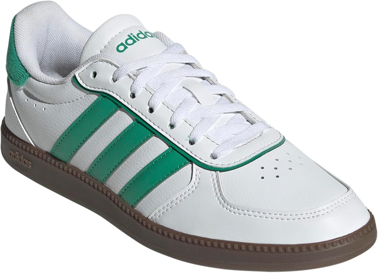 image:imageadidas Womens Breaknet Sleek SneakersWhiteSemi Court GreenGum