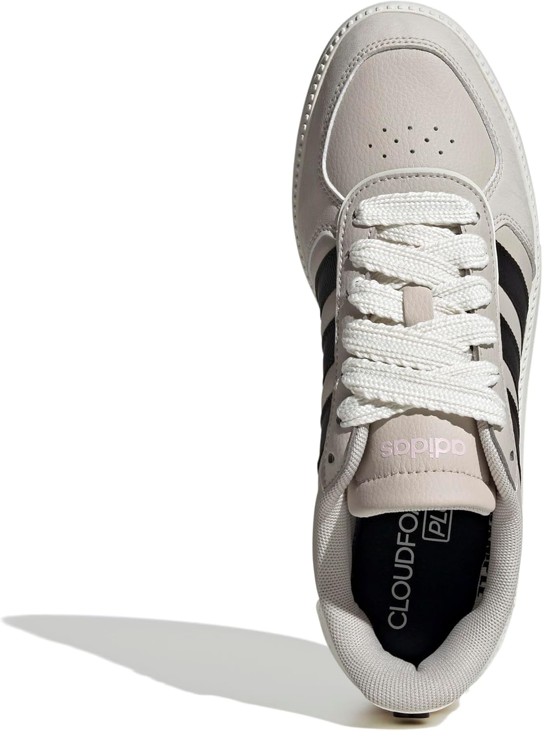 image:imageadidas Womens Breaknet Sleek SneakersWonder AluminaBlackClear Pink