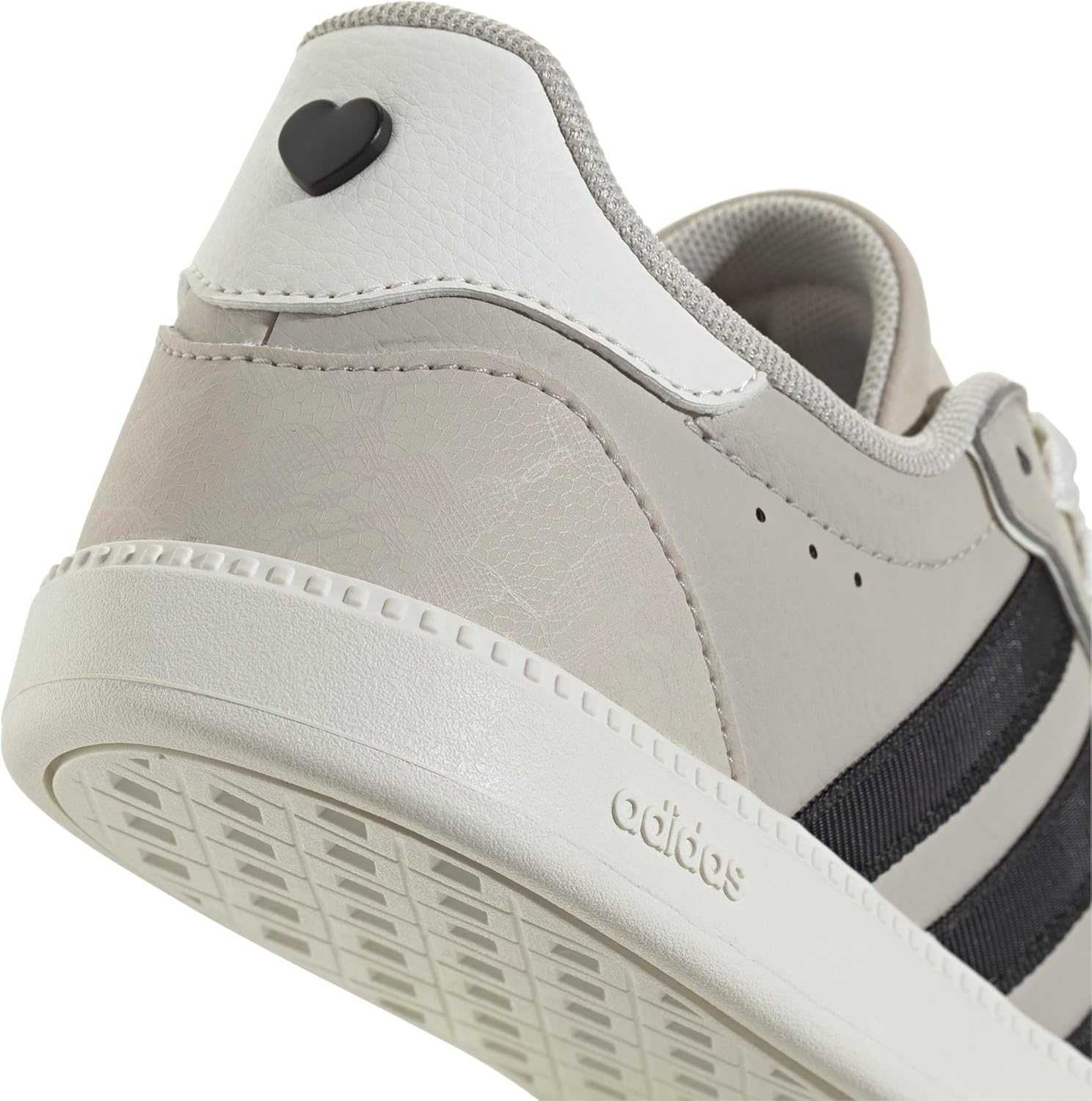 image:imageadidas Womens Breaknet Sleek SneakersWonder AluminaBlackClear Pink