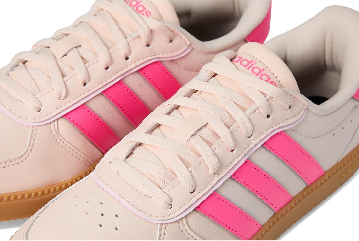 image:imageadidas Womens Breaknet Sleek SneakersWonder QuartzLucid PinkGum