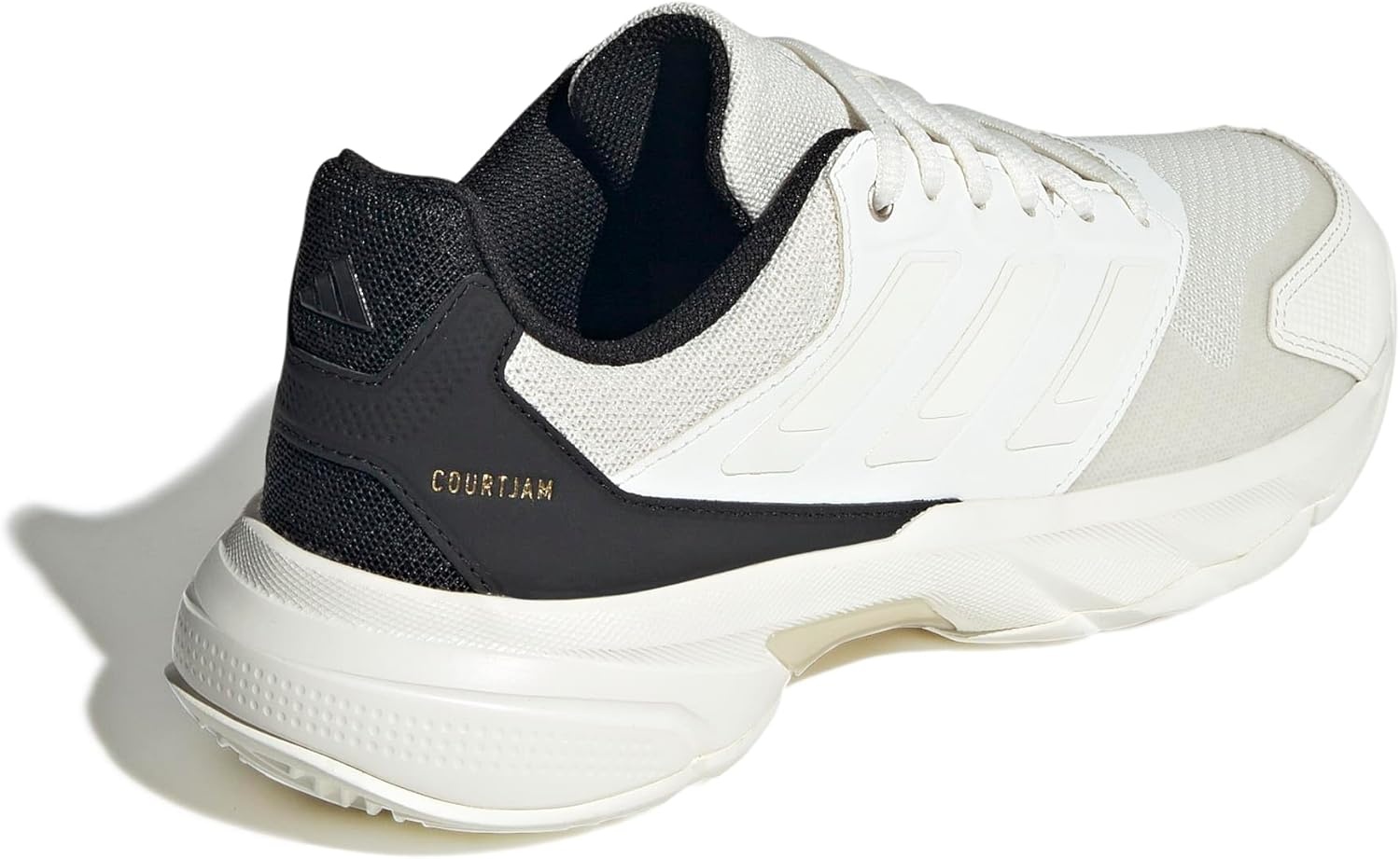 image:imageadidas Womens Courtjam Control 3 Tennis Sneakers Shoes WhiteOff WhiteOff WhiteChampagne Metallic