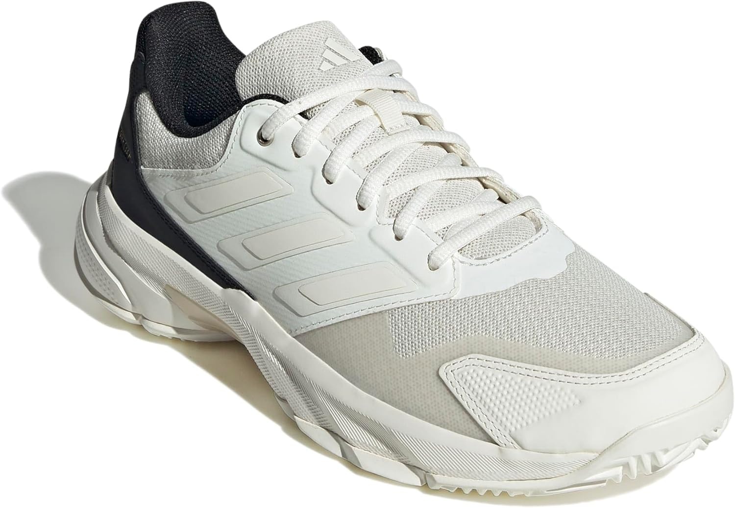 image:imageadidas Womens Courtjam Control 3 Tennis Sneakers Shoes WhiteOff WhiteOff WhiteChampagne Metallic