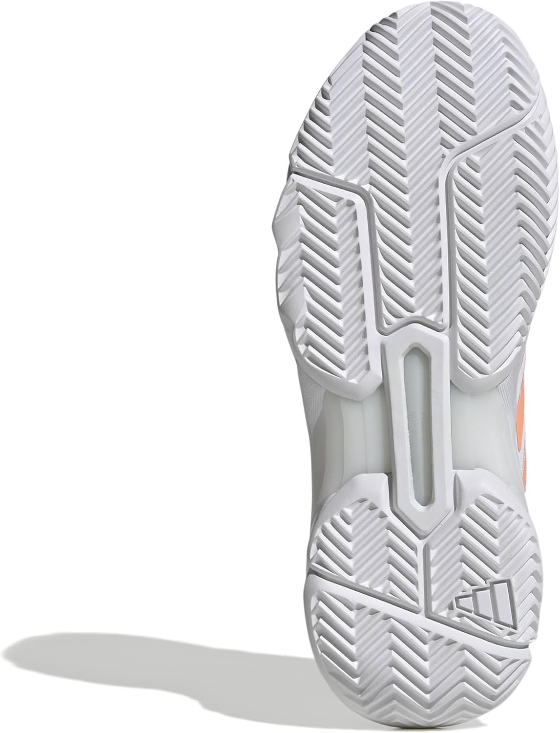 image:imageadidas Womens Courtjam Control 3 Tennis Sneakers Shoes WhiteWhiteBeam OrangeCrystal White
