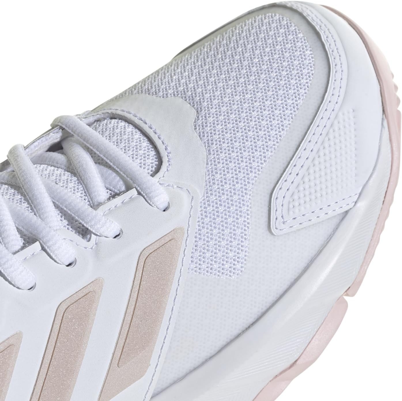 image:imageadidas Womens Courtjam Control 3 Tennis Sneakers Shoes WhiteWhiteSandy Pink MetSandy Pink