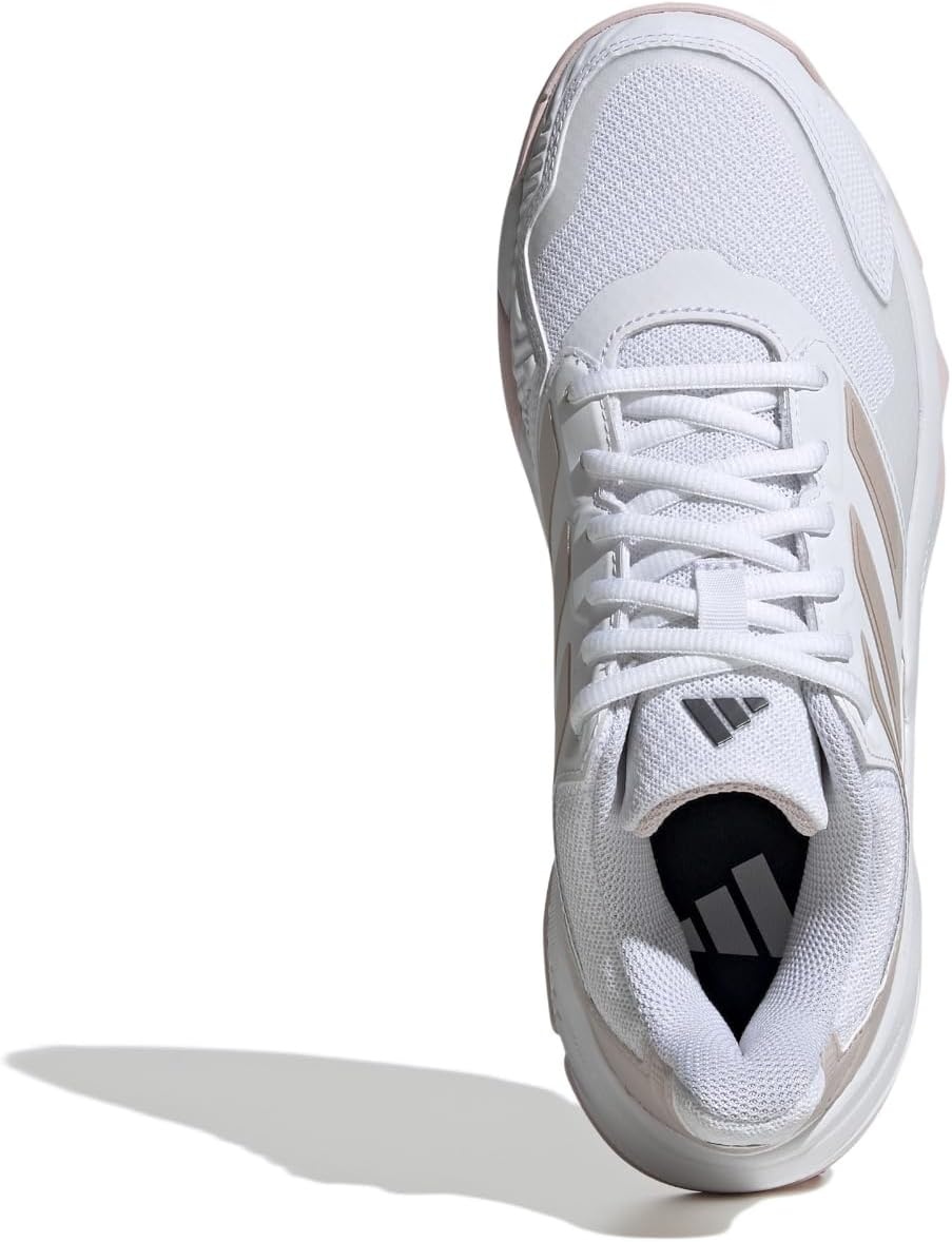 image:imageadidas Womens Courtjam Control 3 Tennis Sneakers Shoes WhiteWhiteSandy Pink MetSandy Pink