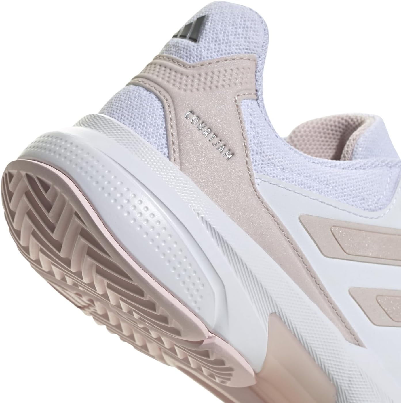 image:imageadidas Womens Courtjam Control 3 Tennis Sneakers Shoes WhiteWhiteSandy Pink MetSandy Pink