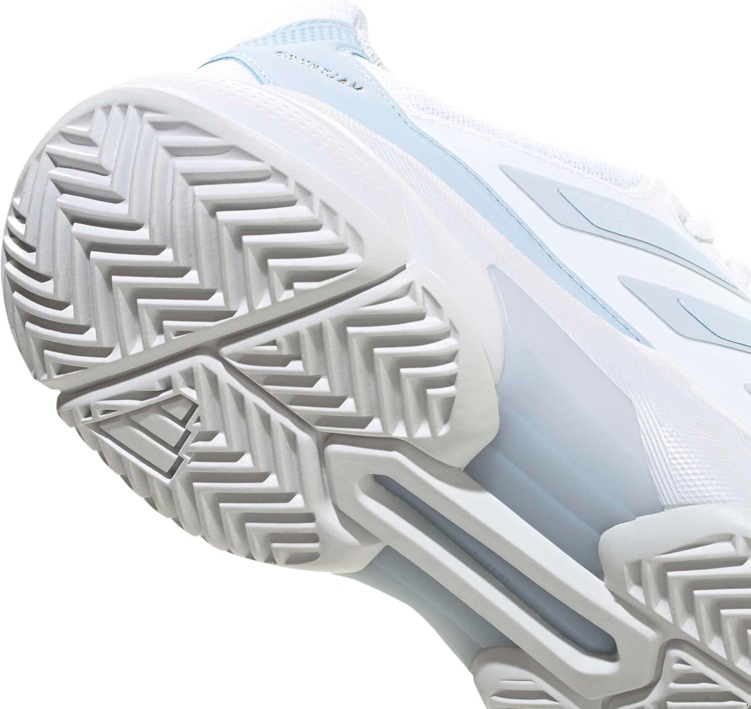 image:imageadidas Womens Courtjam Control 3 Tennis Sneakers Shoes WhiteWhiteSilver Metallic