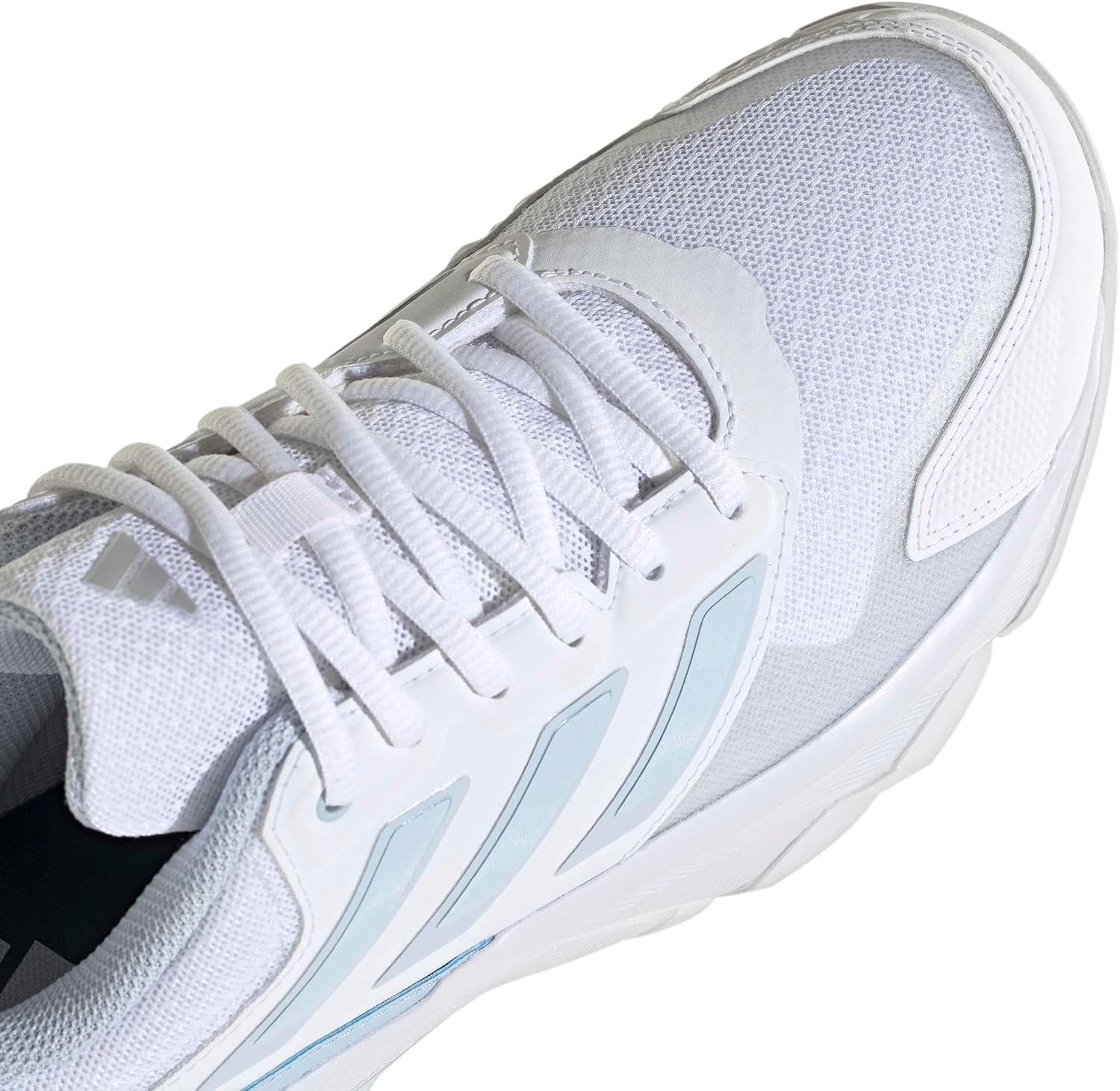 image:imageadidas Womens Courtjam Control 3 Tennis Sneakers Shoes WhiteWhiteSilver Metallic