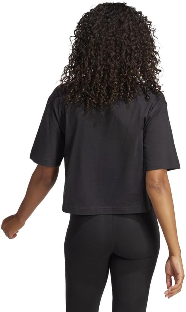 image:imageadidas Womens Essentials Big Logo Boyfriend TShirtBlackWhite