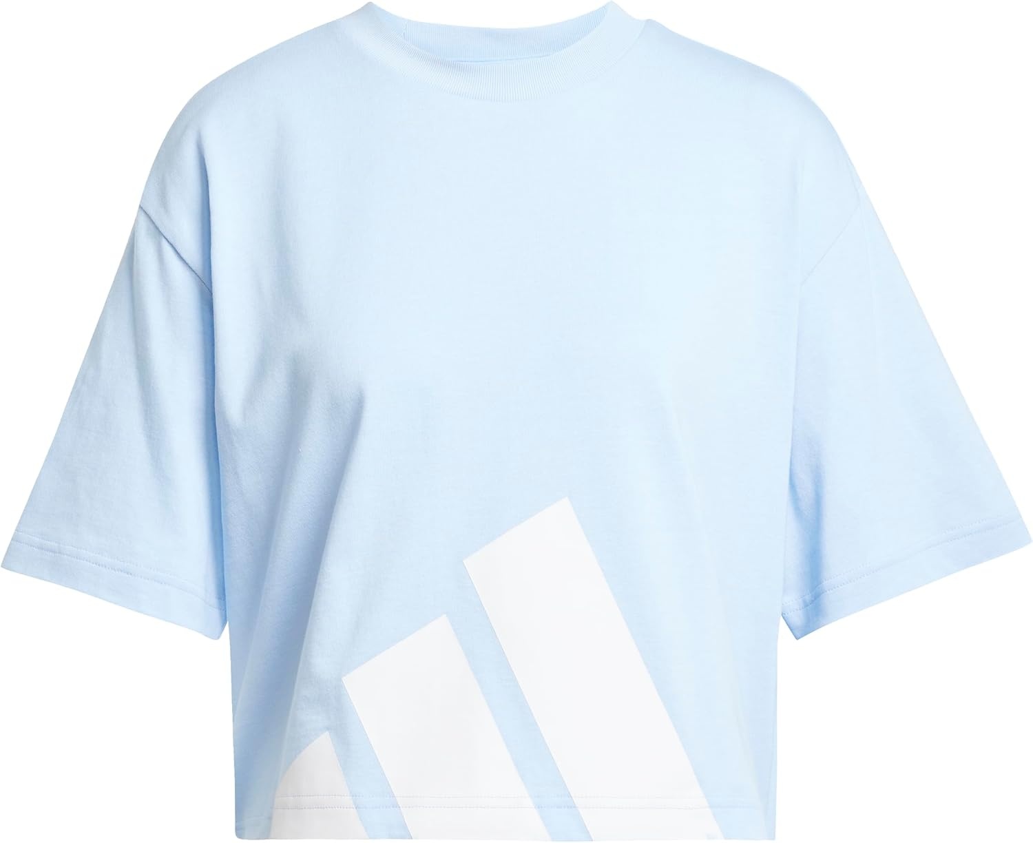 image:imageadidas Womens Essentials Big Logo Boyfriend TShirtBlueWhite