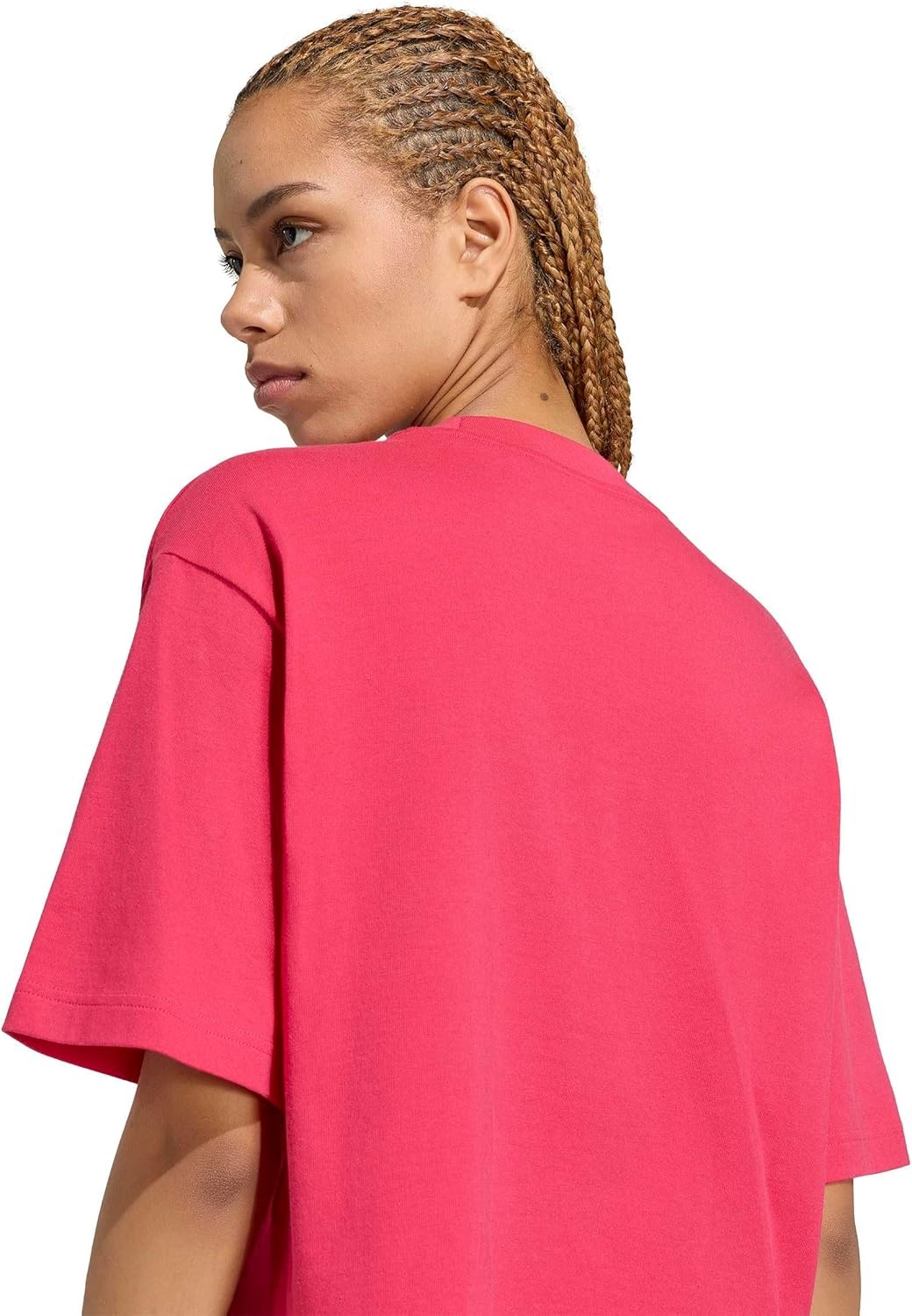 image:imageadidas Womens Essentials Big Logo Boyfriend TShirtPower PinkEnergy Pink