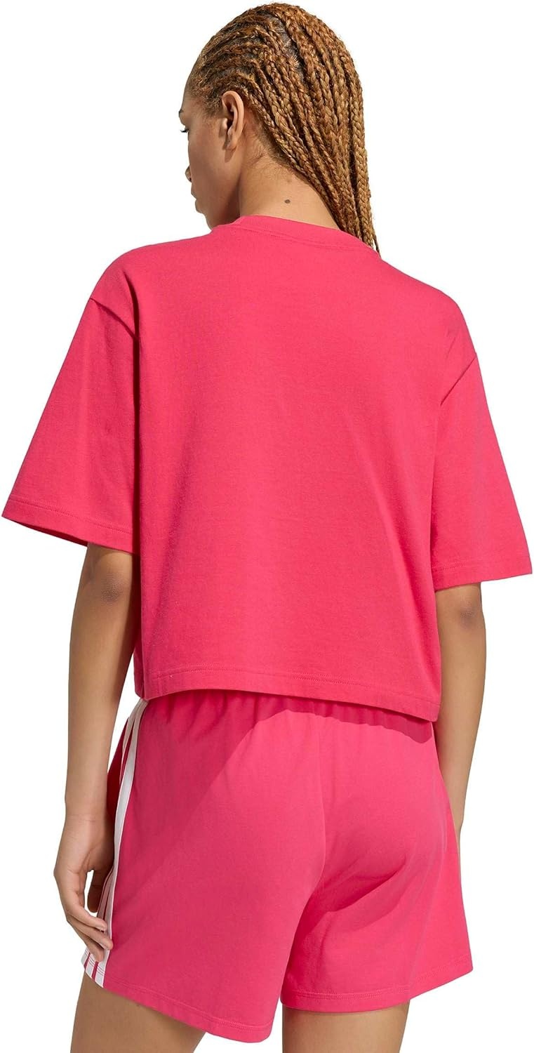 image:imageadidas Womens Essentials Big Logo Boyfriend TShirtPower PinkEnergy Pink