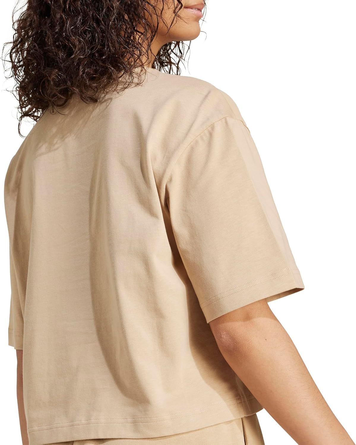 image:imageadidas Womens Essentials Big Logo Boyfriend TShirtWarm SandstoneBrown Desert