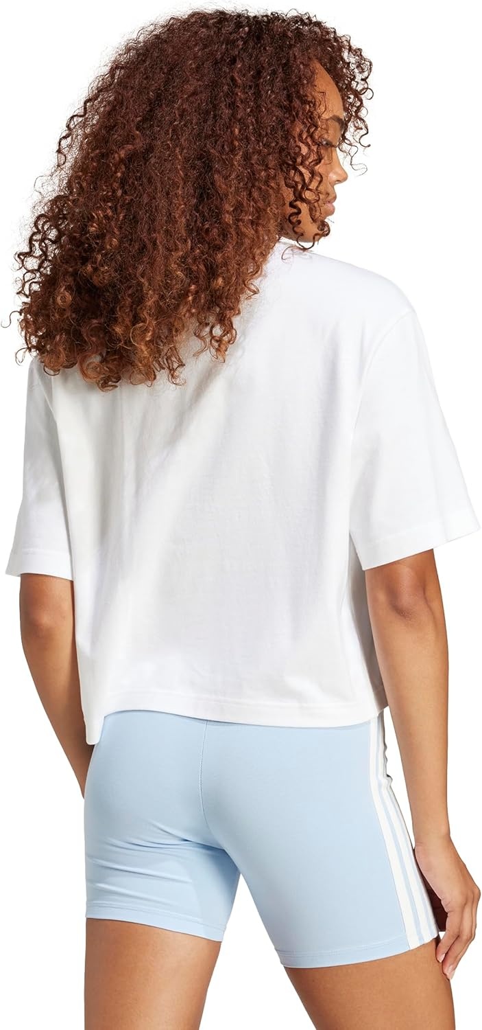 image:imageadidas Womens Essentials Big Logo Boyfriend TShirtWhiteBlack