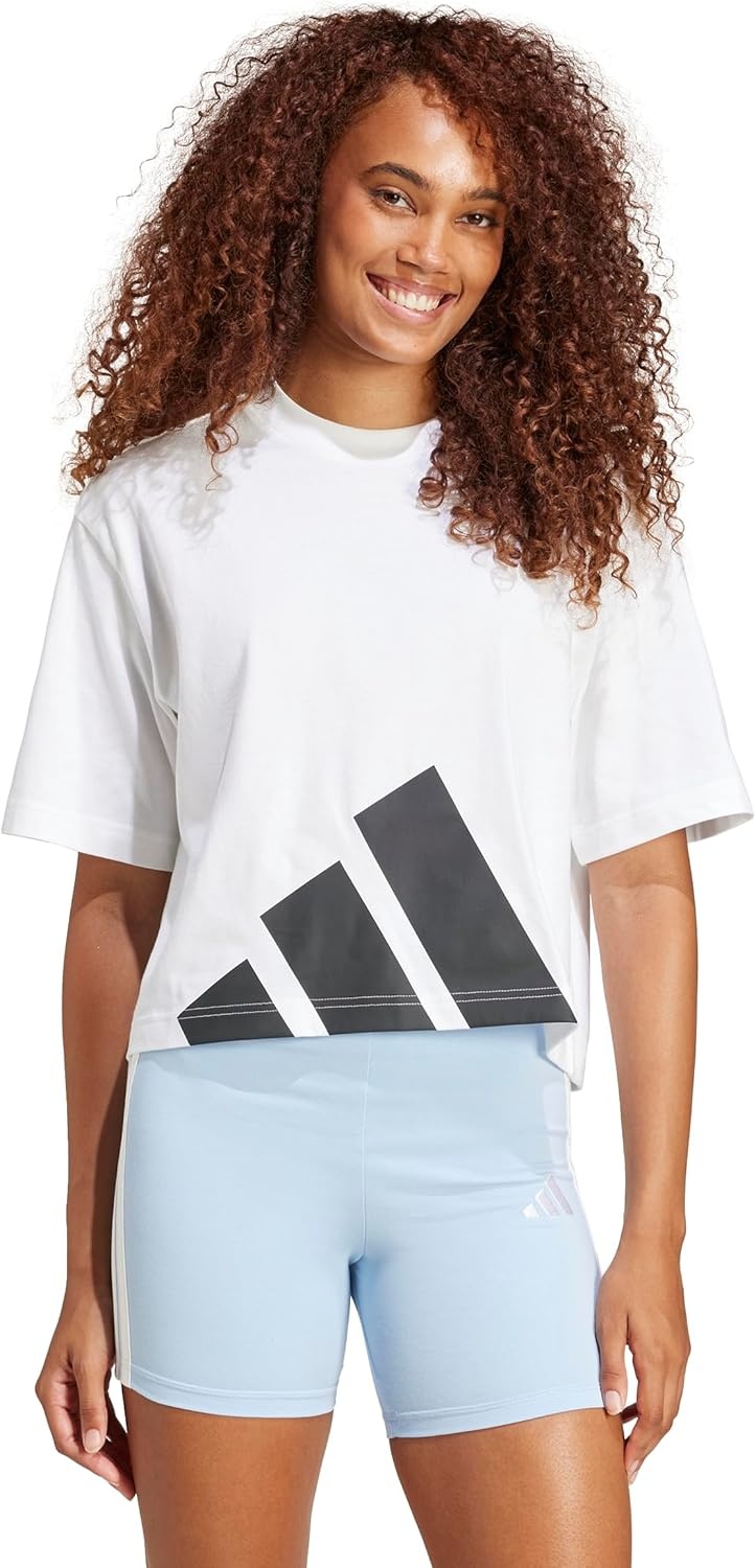 image:imageadidas Womens Essentials Big Logo Boyfriend TShirtWhiteBlack