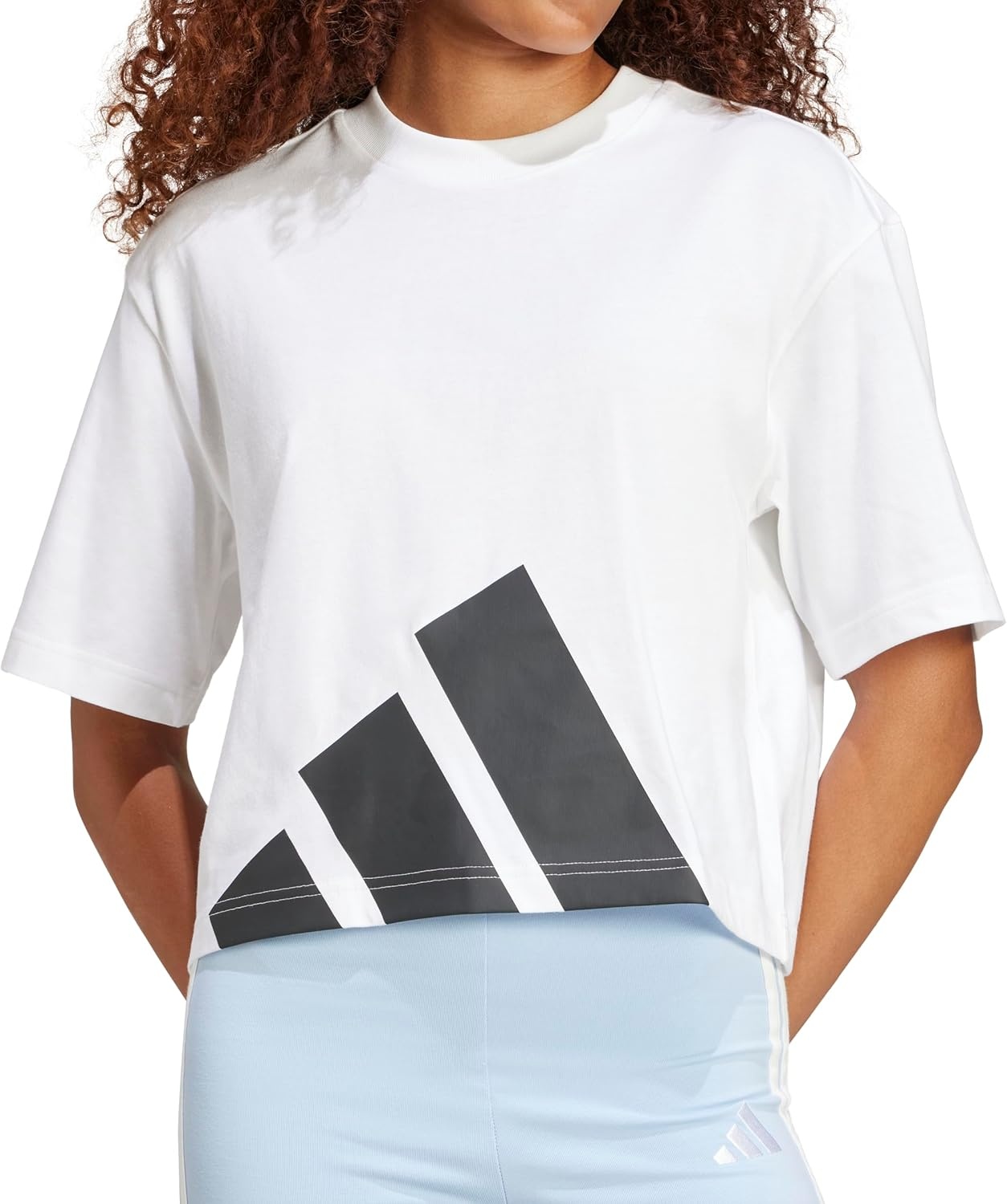 image:imageadidas Womens Essentials Big Logo Boyfriend TShirtWhiteBlack