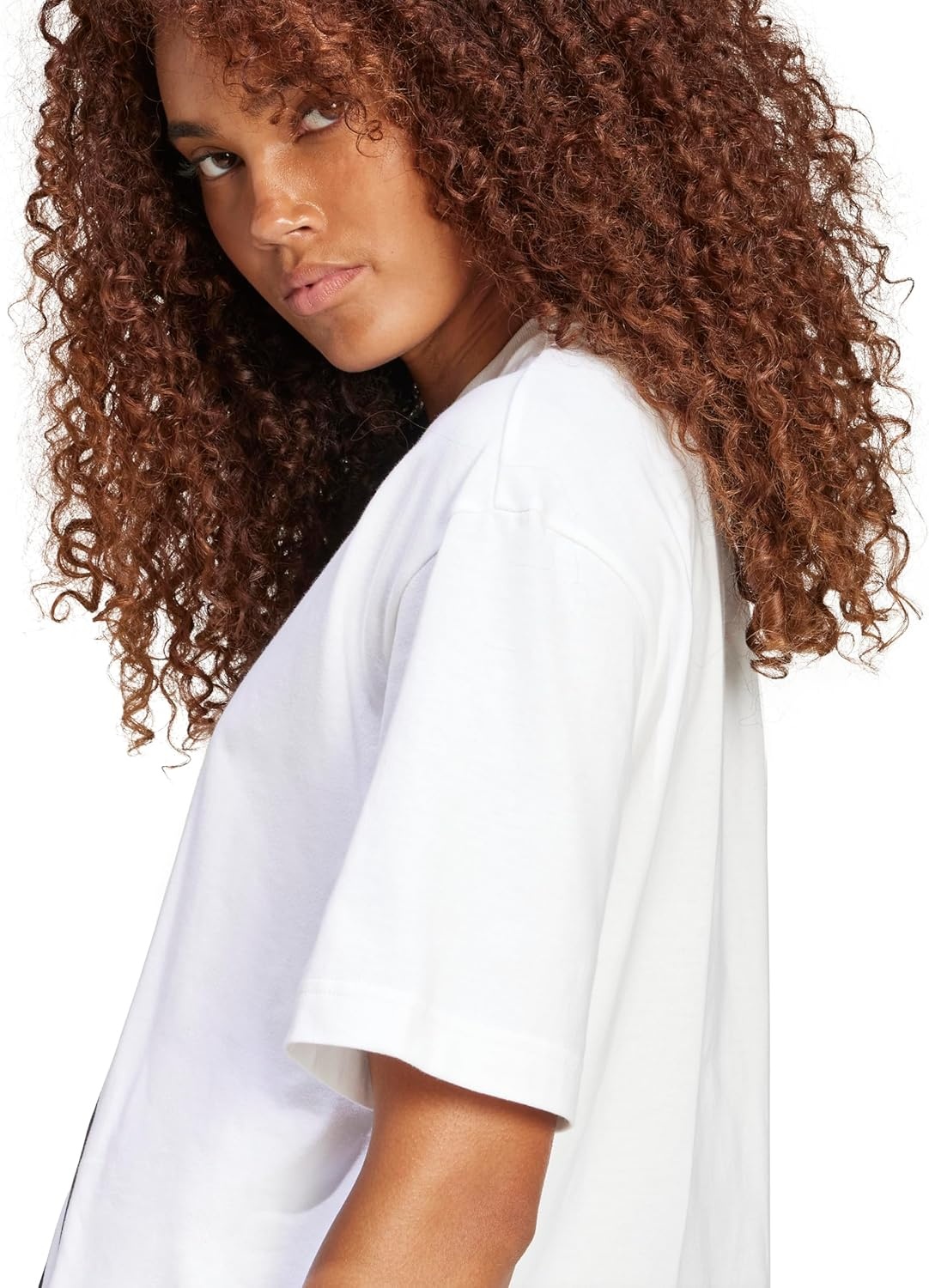 image:imageadidas Womens Essentials Big Logo Boyfriend TShirtWhiteBlack