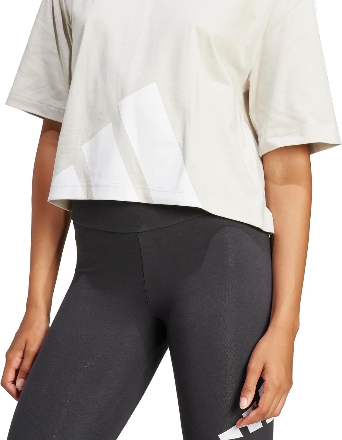 image:imageadidas Womens Essentials Big Logo Boyfriend TShirtWonder AluminaWhite