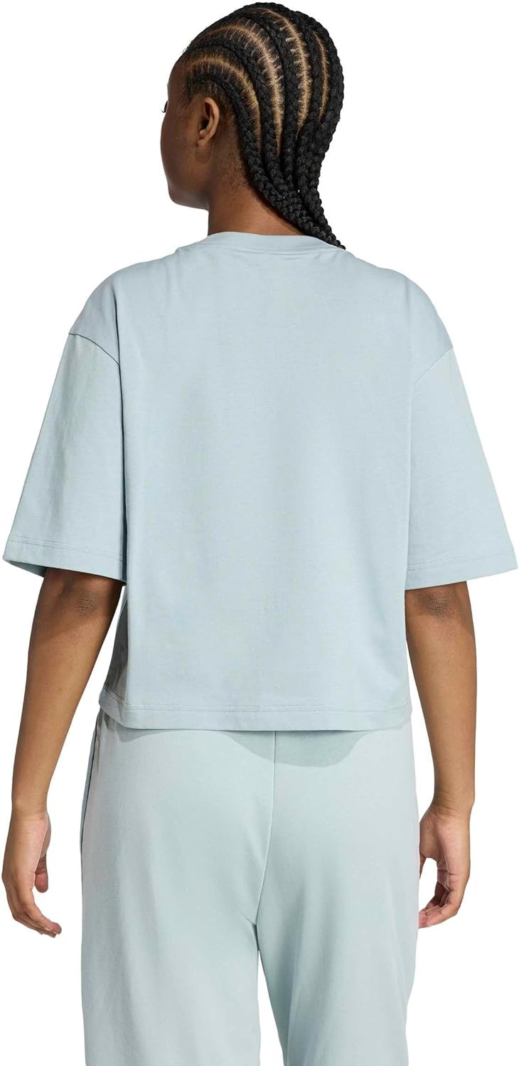 image:imageadidas Womens Essentials Big Logo Boyfriend TShirtWonder SageGreen Earth