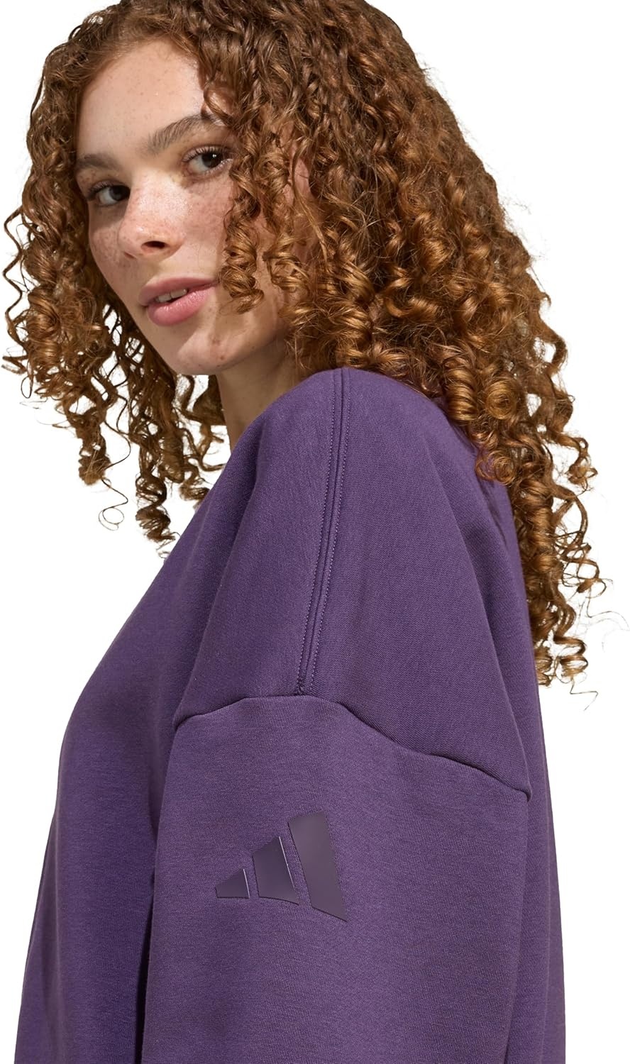 image:imageadidas Womens Essentials Contemporary Logo Bomber JacketAurora Plum