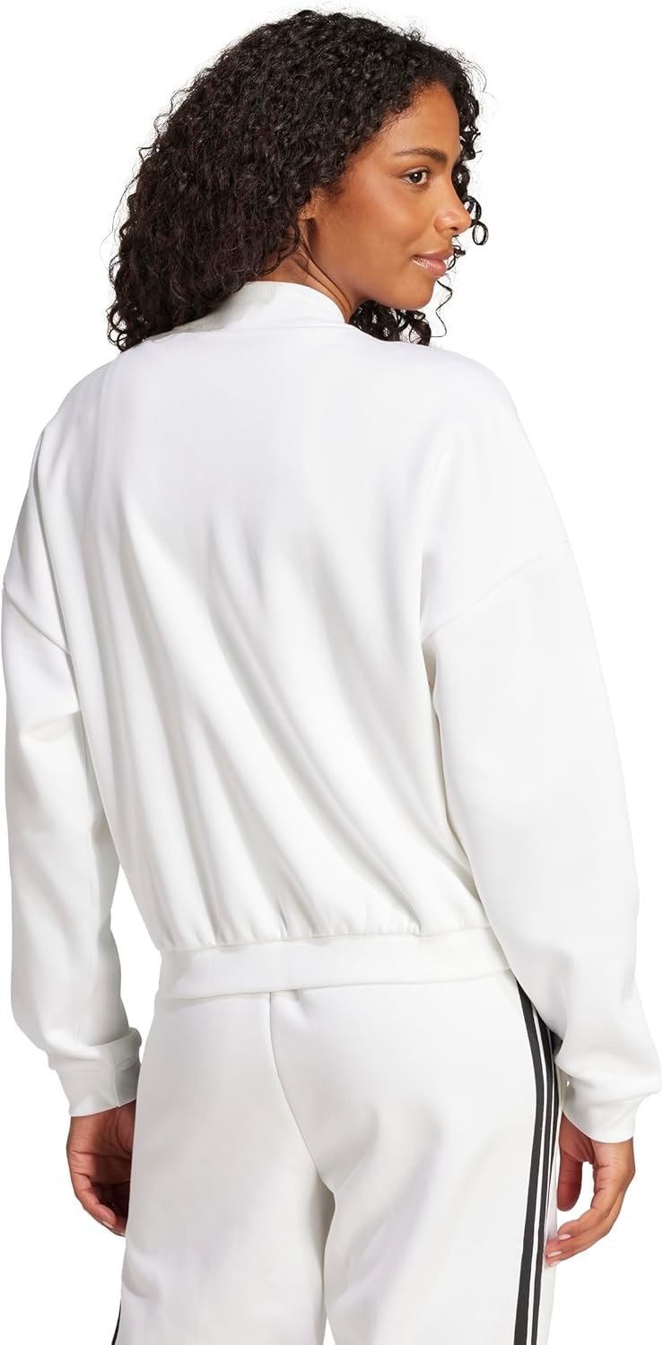 image:imageadidas Womens Essentials Contemporary Logo Bomber JacketWhite