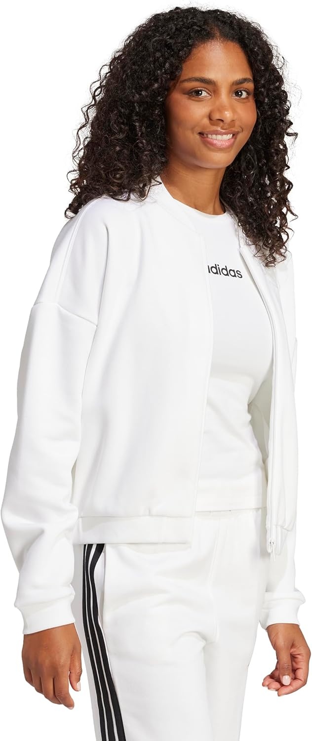 image:imageadidas Womens Essentials Contemporary Logo Bomber JacketWhite