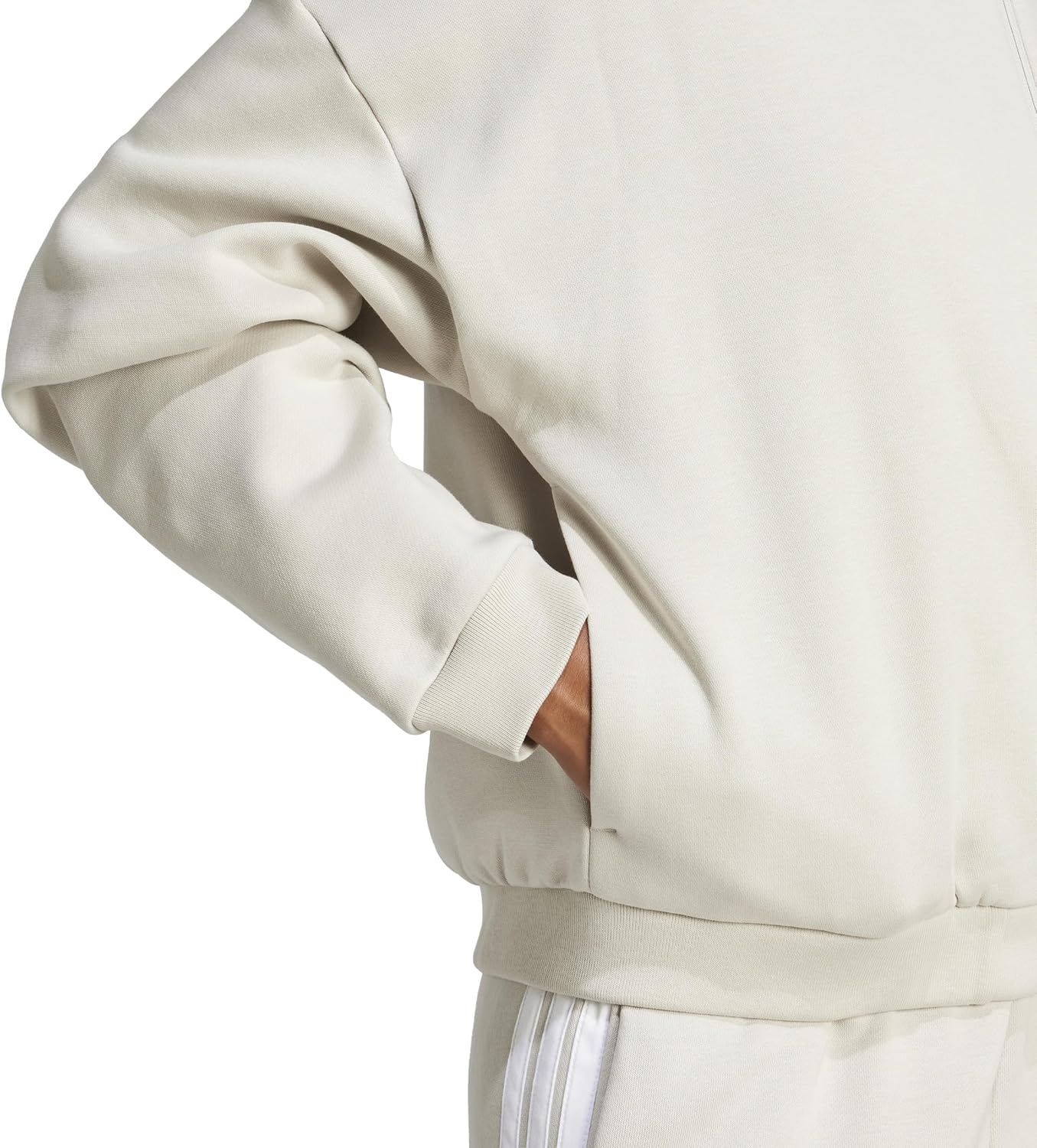 image:imageadidas Womens Essentials Contemporary Logo Bomber JacketWonder Alumina