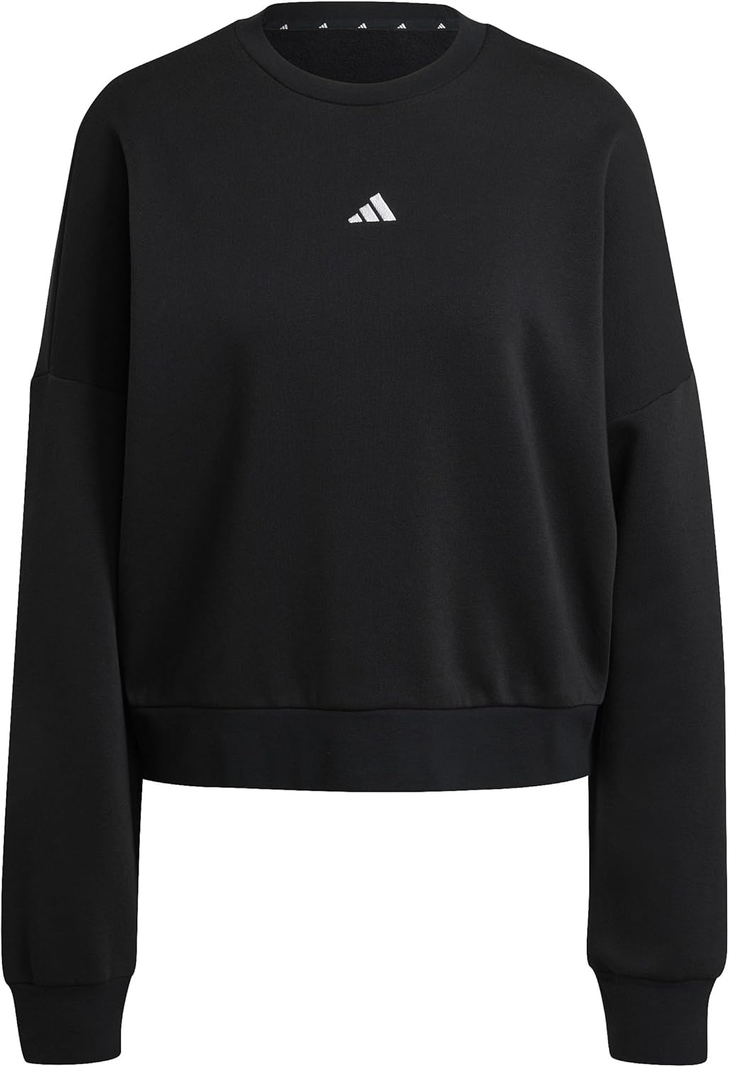 image:imageadidas Womens Essentials Small Logo FeelCozy SweatshirtBlackWhite