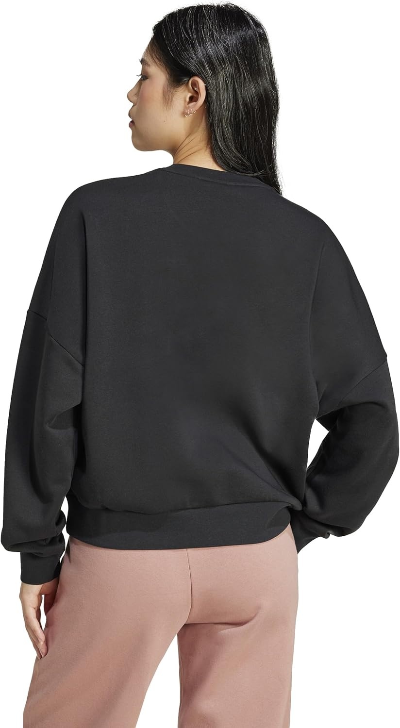 image:imageadidas Womens Essentials Small Logo FeelCozy SweatshirtBlackWhite