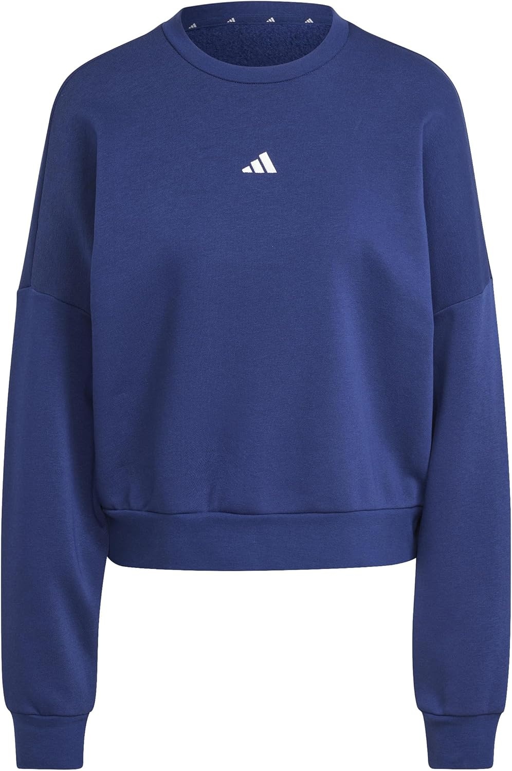 image:imageadidas Womens Essentials Small Logo FeelCozy SweatshirtDark BlueWhite