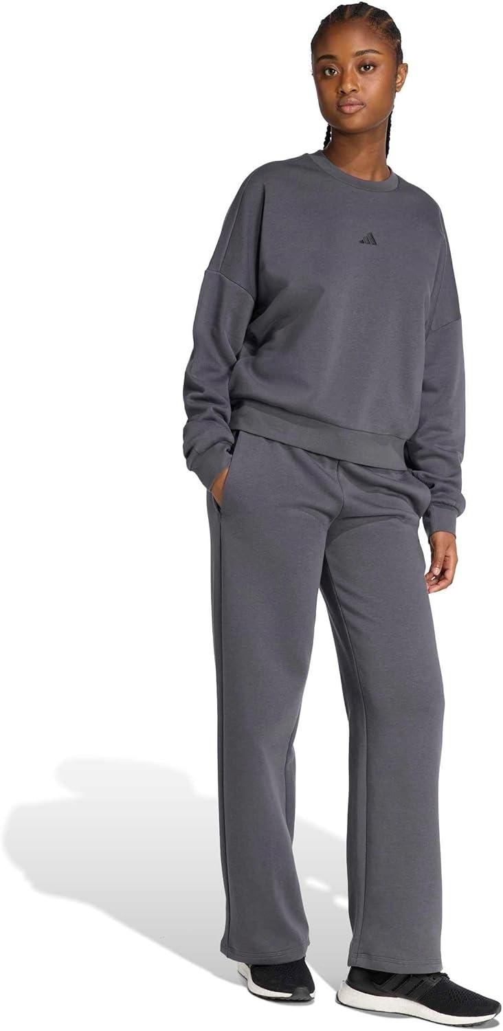 image:imageadidas Womens Essentials Small Logo FeelCozy SweatshirtGreyBlack