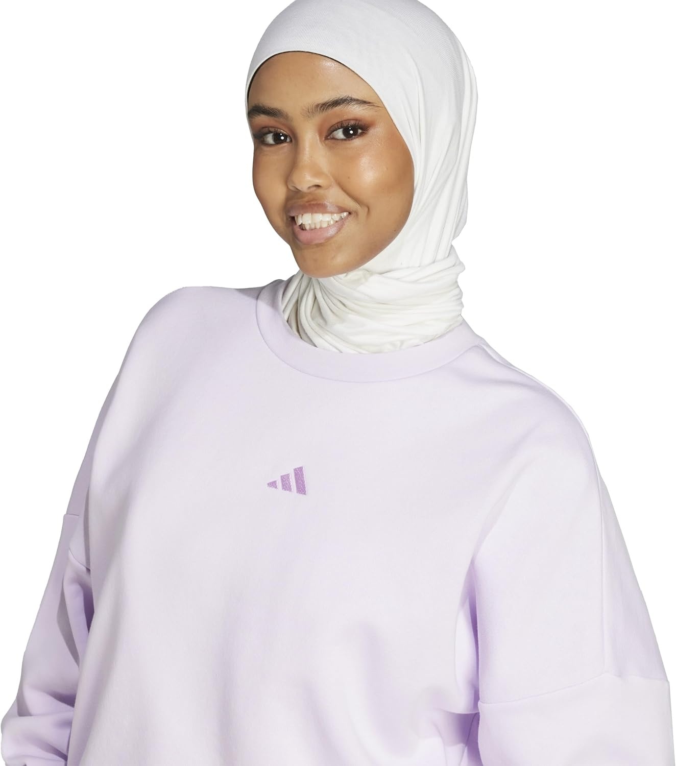 image:imageadidas Womens Essentials Small Logo FeelCozy SweatshirtIce LavenderBliss Lilac