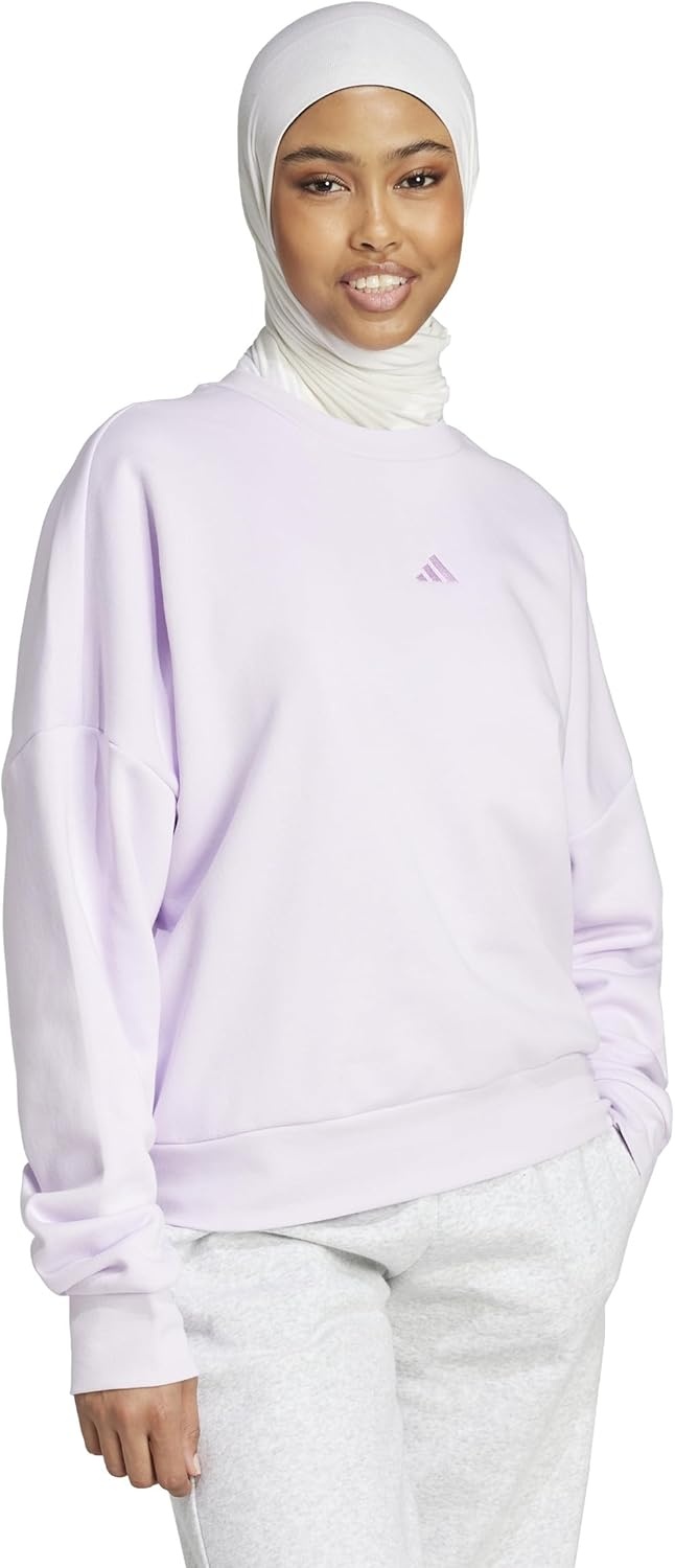 image:imageadidas Womens Essentials Small Logo FeelCozy SweatshirtIce LavenderBliss Lilac